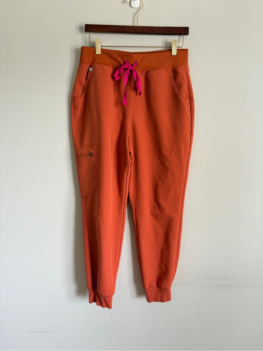 FIGS Terracotta scrub joggers